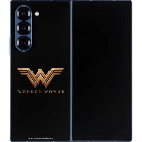 DC Comics Wonder Woman Gold Emblem Galaxy Z Fold6 Skin
