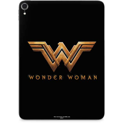 DC Comics Wonder Woman Gold Emblem Apple iPad Pro Skin