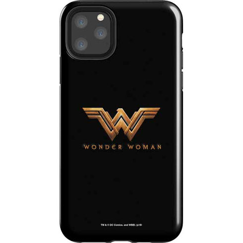 DC Comics Wonder Woman Gold Emblem iPhone Cases