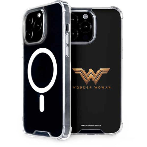 DC Comics Wonder Woman Gold Emblem iPhone Cases