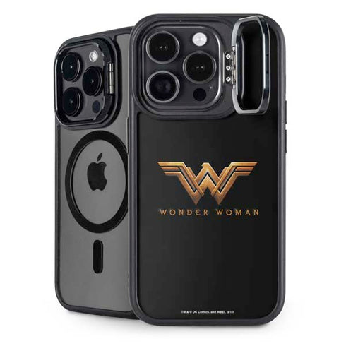 DC Comics Wonder Woman Gold Emblem iPhone 14 Pro Kickstand Case