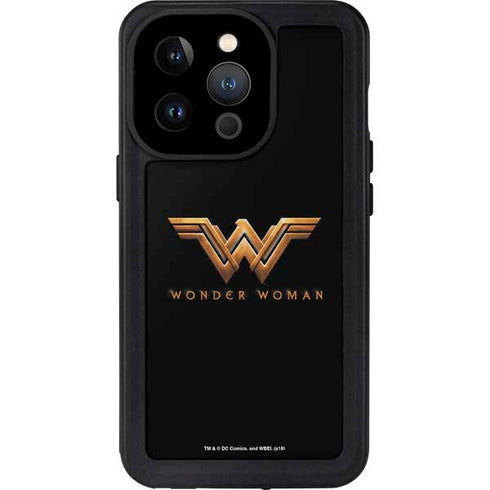 DC Comics Wonder Woman Gold Emblem iPhone 15 Pro Waterproof Case