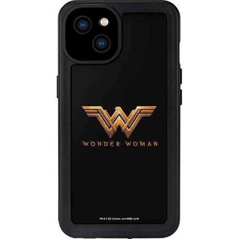 DC Comics Wonder Woman Gold Emblem iPhone 15 Plus Waterproof Case