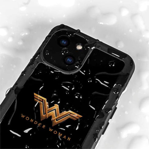 DC Comics Wonder Woman Gold Emblem iPhone 15 Plus Waterproof Case