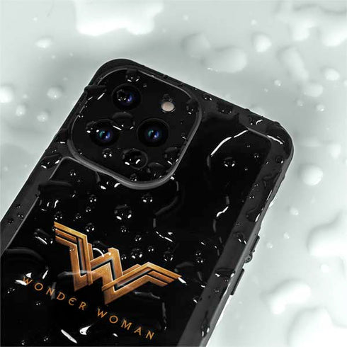 DC Comics Wonder Woman Gold Emblem iPhone 15 Pro Waterproof Case