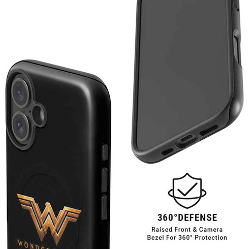 DC Comics Wonder Woman Gold Emblem iPhone 16 Plus Magsafe Impact Case