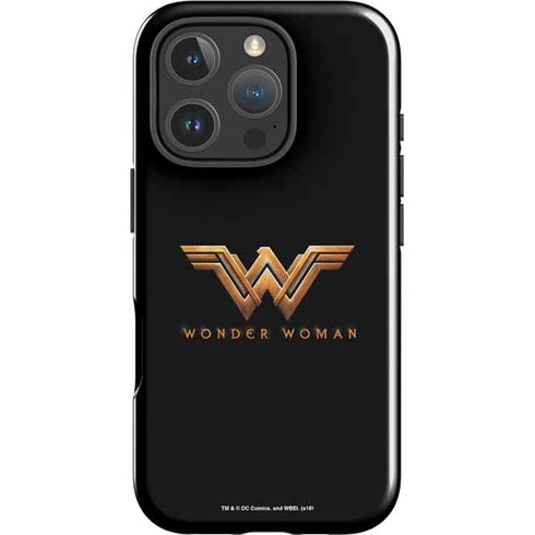 DC Comics Wonder Woman Gold Emblem iPhone 16 Pro Impact Case