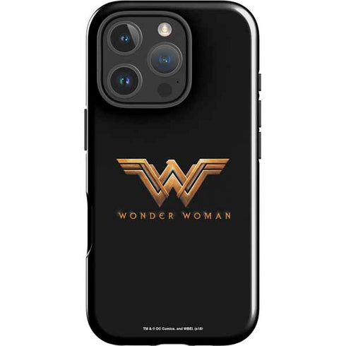 DC Comics Wonder Woman Gold Emblem iPhone 16 Pro Max Impact Case