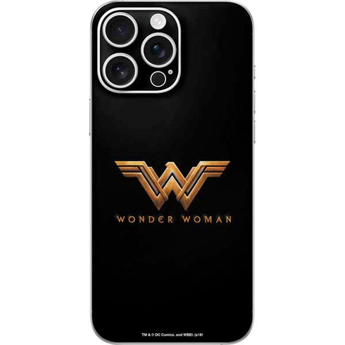 DC Comics Wonder Woman Gold Emblem iPhone 16 Pro Max Skin
