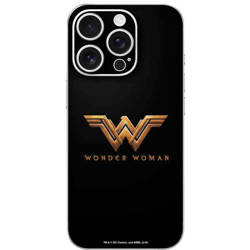 DC Comics Wonder Woman Gold Emblem iPhone 16 Pro Skin