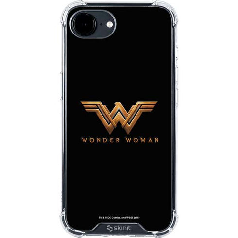DC Comics Wonder Woman Gold Emblem iPhone 16e Clear Case