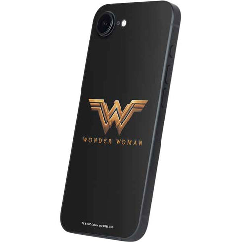DC Comics Wonder Woman Gold Emblem iPhone 16e Skin