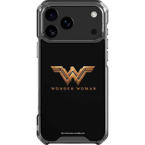 DC Comics Wonder Woman Gold Emblem iPhone 17 Pro Max Clear Case