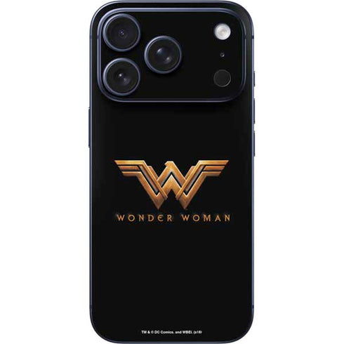 DC Comics Wonder Woman Gold Emblem iPhone 17 Pro Skin