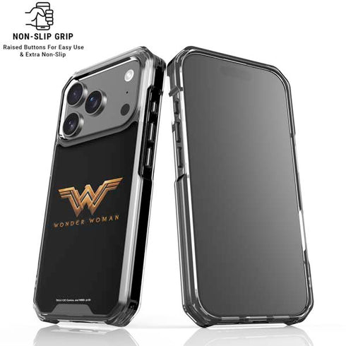 DC Comics Wonder Woman Gold Emblem iPhone 18 Pro Clear Case