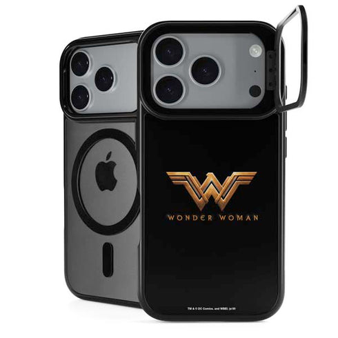 DC Comics Wonder Woman Gold Emblem iPhone 18 Pro Kickstand Case
