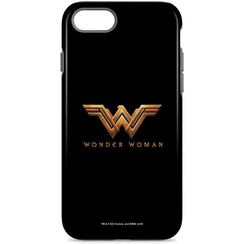 DC Comics Wonder Woman Gold Emblem iPhone Cases