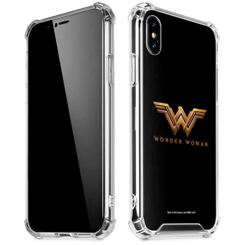 DC Comics Wonder Woman Gold Emblem iPhone X/XS Clear Case