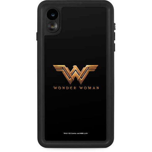 DC Comics Wonder Woman Gold Emblem iPhone Cases