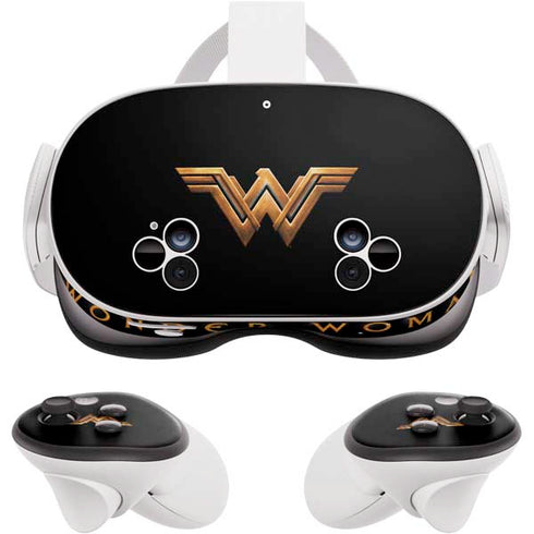 DC Comics Wonder Woman Gold Emblem Meta Quest 3S Skin