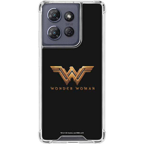DC Comics Wonder Woman Gold Emblem Moto G 5G (2025) Clear Case