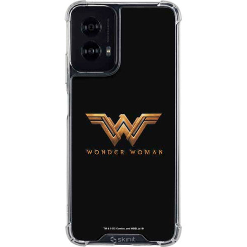 DC Comics Wonder Woman Gold Emblem Moto G Power 5G (2024) Clear Case