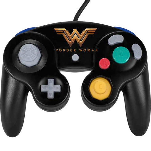 DC Comics Wonder Woman Gold Emblem Nintendo Skins