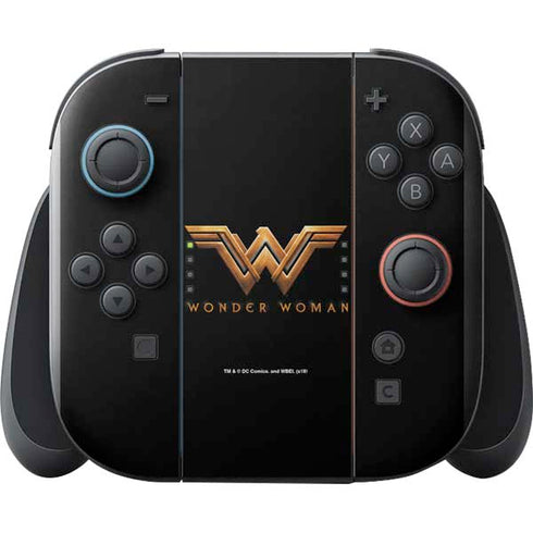 DC Comics Wonder Woman Gold Emblem Nintendo Switch 2 (2025) with Joy-Con Skin