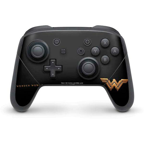 DC Comics Wonder Woman Gold Emblem Nintendo Skins