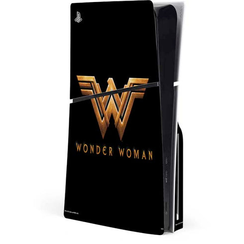 DC Comics Wonder Woman Gold Emblem PlayStation PS5 Skins