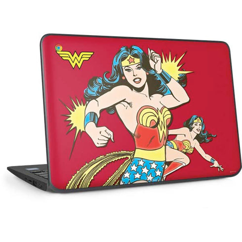 DC Comics Wonder Woman Vintage Action pose HP Chromebook Skin