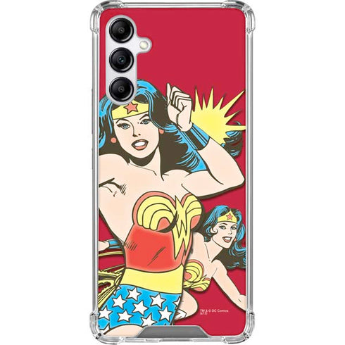 DC Comics Wonder Woman Vintage Action pose Gabb Phone 4 Clear Case