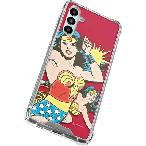 DC Comics Wonder Woman Vintage Action pose Gabb Phone 4 Clear Case