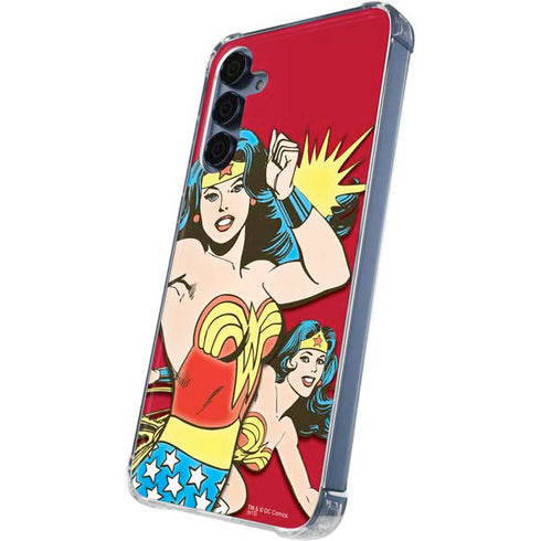 DC Comics Wonder Woman Vintage Action pose Galaxy A55 5G Clear Case