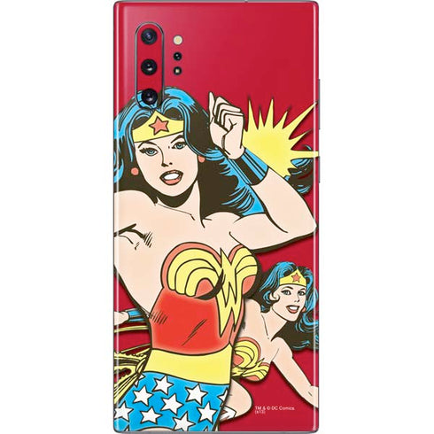DC Comics Wonder Woman Vintage Action pose Galaxy Note 10 Plus Skin