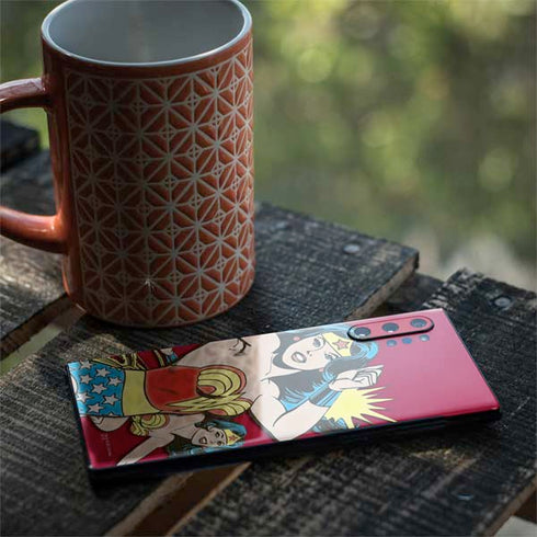 DC Comics Wonder Woman Vintage Action pose Galaxy Note 10 Plus Skin