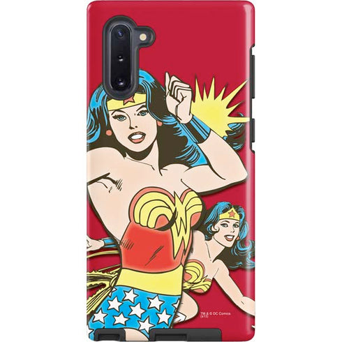 DC Comics Wonder Woman Vintage Action pose Galaxy Cases