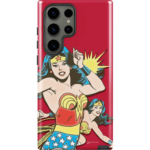 DC Comics Wonder Woman Vintage Action pose Galaxy S23 Ultra Pro Case
