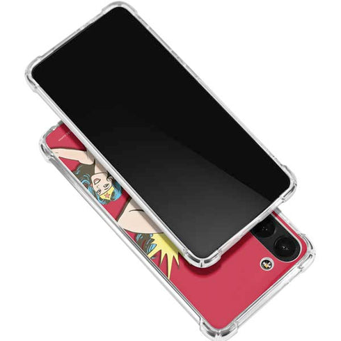 DC Comics Wonder Woman Vintage Action pose Galaxy S24 FE Clear Case