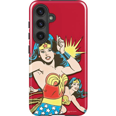 DC Comics Wonder Woman Vintage Action pose Galaxy S25 Plus Impact Case