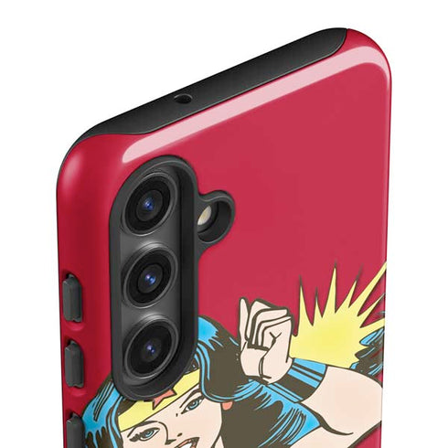 DC Comics Wonder Woman Vintage Action pose Galaxy S25 Plus Impact Case