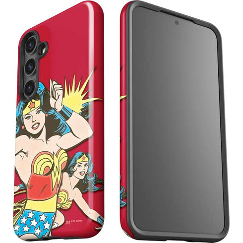 DC Comics Wonder Woman Vintage Action pose Galaxy S25 Plus Impact Case