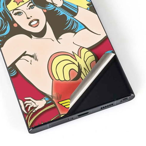DC Comics Wonder Woman Vintage Action pose Galaxy S24 Ultra Skin