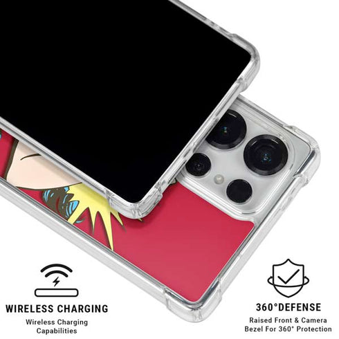 DC Comics Wonder Woman Vintage Action pose Galaxy S25 Ultra Clear Case