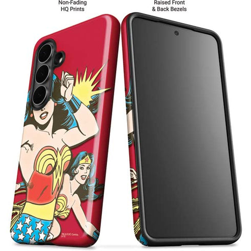 DC Comics Wonder Woman Vintage Action pose Galaxy S26 Plus Impact Case