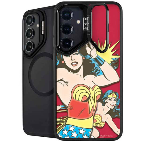 DC Comics Wonder Woman Vintage Action pose Galaxy S26 Plus Kickstand Case
