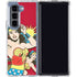 DC Comics Wonder Woman Vintage Action pose Galaxy Z Fold5 5G Clear Case
