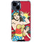 DC Comics Wonder Woman Vintage Action pose iPhone 15 Clear Case