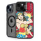 DC Comics Wonder Woman Vintage Action pose iPhone 15 Plus Kickstand Case