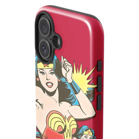 DC Comics Wonder Woman Vintage Action pose iPhone 16 Impact Case